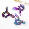 10 Pcs Shiny Hot Stamping Hair Scrunchies Rabbit Ears Elastic Rubber Band Hair Ties Hair Band Hair Rope Ponytail Holder for Thick Hair Woman Hair Accessory (Random Color) view 4