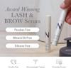 NULASTIN Eyelash Serum & Brow Serum - Lash & Brow Dual System - Eyebrow & Eyelash Enhancing Serums with Keratin & Peptides for Fuller Looking Lashes & Brows (2 Count, 0.1 Fl Oz Each) view 2