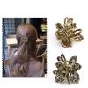 4 Pcs Retro Alloy Butterfly Hair Claw Clips Hair Clamp Elegant Rhinestone Jaw Clips Hair Clips Fashion Woman Hair Accessories view 3