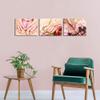 iKNOW FOTO Canvas Set of 3 Wall Art Manicure Painting Hands Foot Bath Massage Spa Still Life with Flowers Pictures Nails Beauty Salon Posters Printed Giclee Print Gallery Wrap for Walls view 3
