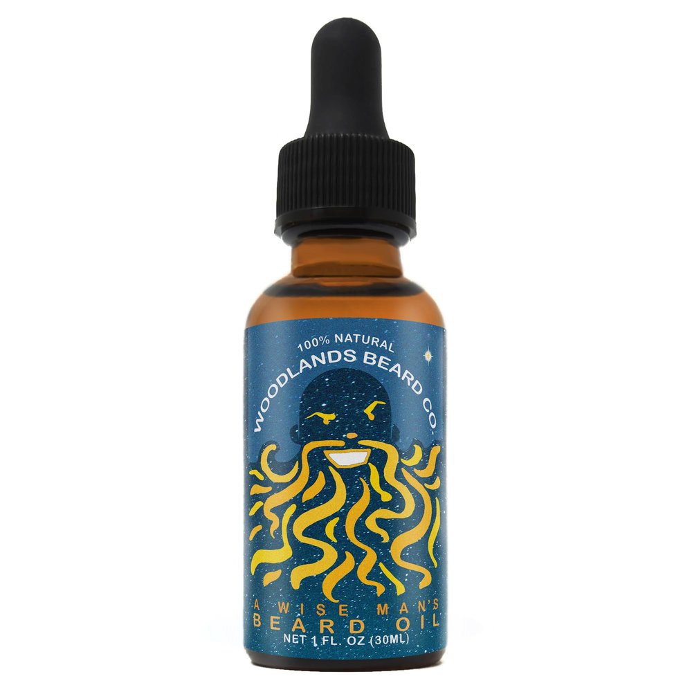 A Wise Man's Beard Oil Traditionally Scented For The Christmas Holiday With Frankincense and Myrrh from Woodlands Beard Co.
