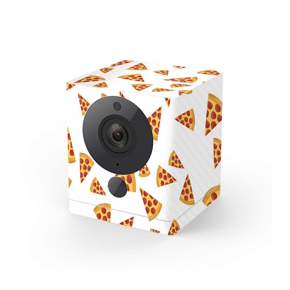 MightySkins Carbon Fiber Skin for Wyze Cam V2 - Body by Pizza | Protective, Durable Textured Carbon Fiber Finish | Easy to Apply, Remove, and Change Styles | Made in The USA