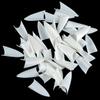 Magik 500-1000 Pcs Coffin Nail Tips Long Square French Fake False Nails Stiletto Nail Clips US (1000 Pack, Half Pointy Nail, White) view 3
