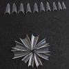 Magik 500-1000 Pcs Coffin Nail Tips Long Square French Fake False Nails Stiletto Nail Clips US (1000 Pack, Half Pointy Nail, Clear) view 2