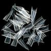 Magik 500-1000 Pcs Coffin Nail Tips Long Square French Fake False Nails Stiletto Nail Clips US (1000 Pack, Half Pointy Nail, Clear) view 4