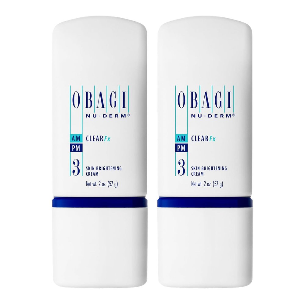 Obagi Nu-Derm Clear Fx Skin Brightening and Evening Cream with Arbutin, Vitamin C and Lactic Acid Two Pack, 2 * 2 oz