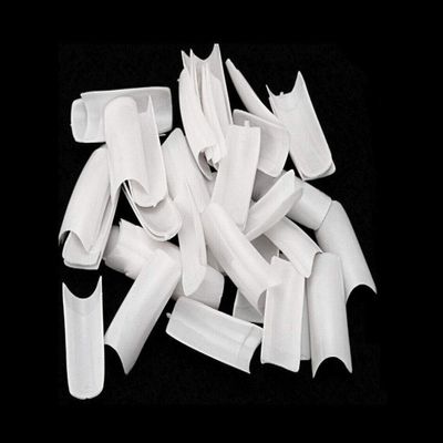 Magik 500-1000 Pcs Coffin Nail Tips Long Square French Fake False Nails Stiletto Nail Clips US (1000 Pack, Square Nail, White)