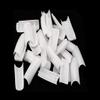 Magik 500-1000 Pcs Coffin Nail Tips Long Square French Fake False Nails Stiletto Nail Clips US (1000 Pack, Square Nail, White) view 1
