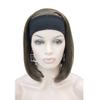 Lydell Short Straight Bob Headband Wig 3/4 wig short half Synthetic hair wig (Light Ash Brown) view 1