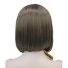 Lydell Short Straight Bob Headband Wig 3/4 wig short half Synthetic hair wig (Light Ash Brown) view 3