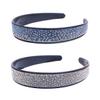 2 Pcs Shining Colorful Rhinestone Crystal Hair Band Non-Slip Teeth Full Rhinestone Plastic Headbands Hair Hoop Hair Accessories for Women (A#) view 1