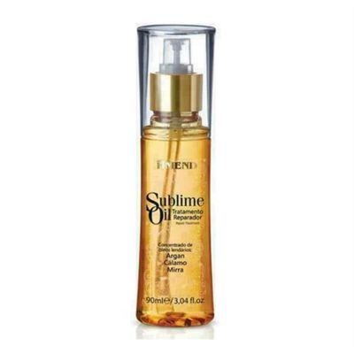 Amend Argan Calamus Myrrh Repairs Fiber, Nourishes, Protects and Softens Sublime Oil Tratamanto Reparador 3.4 Fl.oz/90 Ml