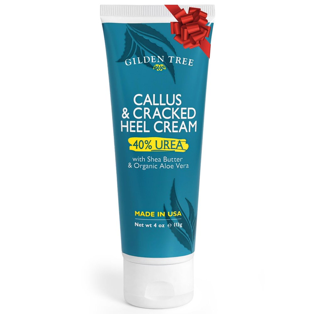 GILDEN TREE Urea Cream 40 Percent for Feet Maximum Strength Cracked Heel Treatment Foot Cream for Calluses and Dry Feet, Enriched with Shea Butter & Aloe for Moisturizing, Made in USA