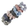 My Lello 7pcs Hair Scrunchies Printed Stripes Floral Variety Pack view 1