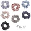 My Lello 7pcs Hair Scrunchies Printed Stripes Floral Variety Pack view 2