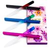 EAONE Crystal Glass Nail File with Case 3 Pack, Double-Sided Etched Fingernail Files for Natural Nails Professional Footnail Care Tool, Stocking Stuffers for Women Girls Gifts view 1