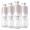 Olay Body Wash for Women, Elasticity Boosting, Collagen Peptide Serum Complex, Renews Moisture, Free of Parabens & Phthalates, Vitamin B3 Lameller Technology, For All Skin Types, 20 fl oz (Pack of 4) view 1