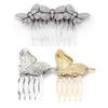 3PCS Butterfly Metal Hair Combs Hair Clip With Teeth Grip Clasp Barrettes Pins for Women Updo Vintage Accessories (B#) view 1