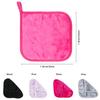 [4 Pack] Microfiber Fleece Makeup Remover Cloths (8x8 inch) for Face, Ultra Soft Chemical Free Reusable Facial Cleaning Towel for All Skin Types view 2