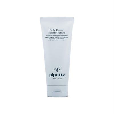 Pipette Belly Butter - Stretch Mark Cream for Pregnancy, Clean Hydrating Ingredients to Help Retain Skins Moisture, Shea Butter & Squalane, 3.8 fl oz