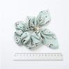 10 Pcs Chiffon Rabbit Ears Knotted Hair Scrunchies Elastic Hair Rope Hair Ties Hair Bands Women Hair Accessories (6 Pieces of Floral and 4 Solid Colors) view 2
