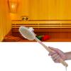Long Handle Bath Brush for Shower,Natural Sauna Brush Long Handle Deluxe Bath Brush Sauna Accessories Body Brush view 2