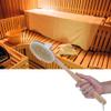 Long Handle Bath Brush for Shower,Natural Sauna Brush Long Handle Deluxe Bath Brush Sauna Accessories Body Brush view 3