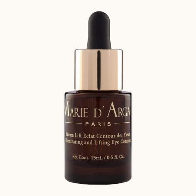 Marie d'Argan Eye Contour Serum for dark circles and puffiness, with Hyaluronic Acid, Ginseng and Hibiscus Anti-wrinkle, Repairs Bags under eyes, iluminates skin, firming effect, 15 ml,