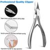 FERYES Toenail Clippers Straight Blade for Thick Toenails, Nail Clippers for Thick and Ingrown Nails - High Temperature Forging Stainless Steel Toe Nail Tools view 2