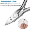 FERYES Toenail Clippers Straight Blade for Thick Toenails, Nail Clippers for Thick and Ingrown Nails - High Temperature Forging Stainless Steel Toe Nail Tools view 3