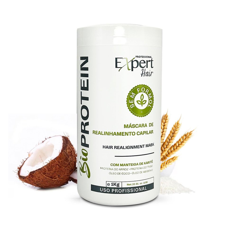 Bio Protein Botox Hair Treatment - Formaldehyde-Free Straightening, Anti-Frizz Keratin with Organic Keratin for Sleek Hair, 1kg