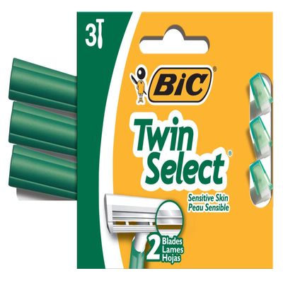 Bic Shaver Mens Twin Select Sensitive 3 Count (12 Pieces)