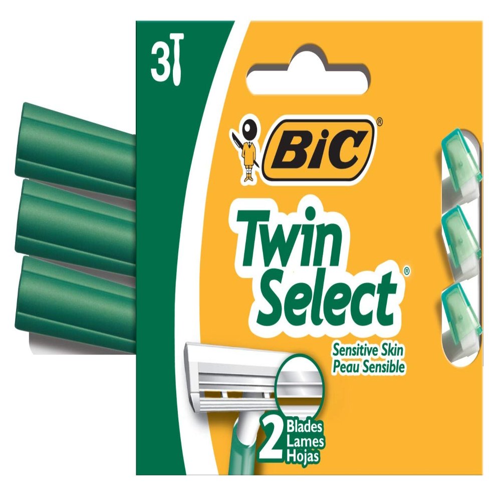 Bic Shaver Mens Twin Select Sensitive 3 Count (12 Pieces)
