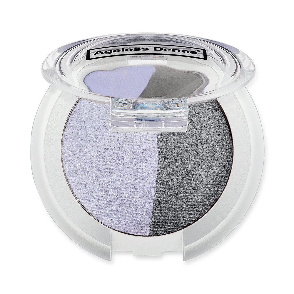 Ageless Derma Creamy Mineral Baked Eyeshadow Duo (Classic Grey-Pearl Lavender)