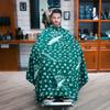 BARBER PRO Hair Cutting Cape with Snap Closure, Professional Salon Cape - Waterproof Adjustable Snap for Hairstylists, 50 x 60 inches (Green) view 2