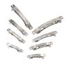 100Pcs Iron Blank French Barrette Hair Clip 4 Sizes 39/51/59/78mm Long Platinum for DIY Hair Accessories Making view 1