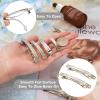 100Pcs Iron Blank French Barrette Hair Clip 4 Sizes 39/51/59/78mm Long Platinum for DIY Hair Accessories Making view 2