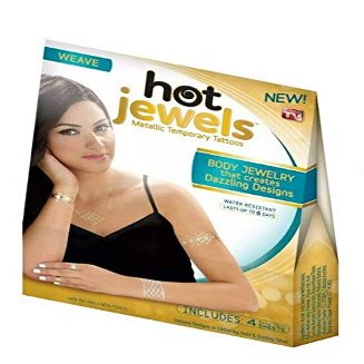 Hot jewels Metallic Temporary Tattoos Body Jewelry-Weave-AS SEEN ON TV