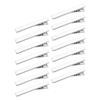 1000Pcs Iron Flat Alligator Teeth Hair Clip Blank Hair Barrette Prong Platinum for DIY Hair Accessories Making 57x8.5mm view 1