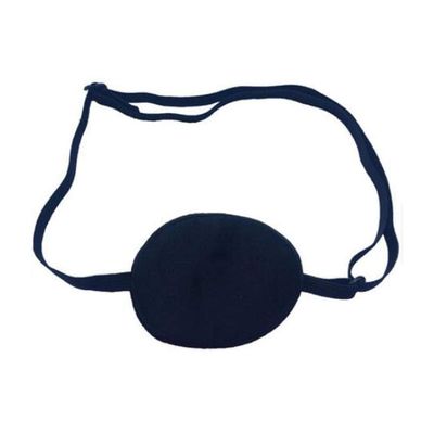 Adult/Child Breathable Adjustable Strabismus Silk Eye Patch Pad Amblyopia Corrected Single Eye Mask for Lazy Eye(Black)