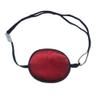 Adult/Child Breathable Adjustable Strabismus Silk Eye Patch Pad Amblyopia Corrected Single Eye Mask for Lazy Eye(Red) view 1