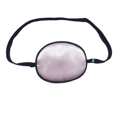 Adult/Child Breathable Adjustable Strabismus Silk Eye Patch Pad Amblyopia Corrected Single Eye Mask for Lazy Eye(Pink)