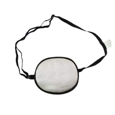 Adult/Child Breathable Adjustable Strabismus Silk Eye Patch Pad Amblyopia Corrected Single Eye Mask for Lazy Eye(Silver Gray)
