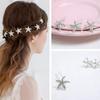 10 Pcs Bride Shining Rhinestone Crystal Starfish Hair Pin for Wedding Beach Party Women Jewelry Hair Accessories view 2