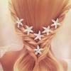 10 Pcs Bride Shining Rhinestone Crystal Starfish Hair Pin for Wedding Beach Party Women Jewelry Hair Accessories view 4