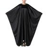 KAHOT Haircut Salon Hairdressing Cape for Adult Large Styling Imitation Silk Professional Barber Gown Cover Waterproof Shampoo & Cutting Household Capes Wrap,55"x66" (Black) view 2