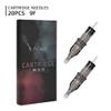 Tattoo Cartridge Needles, ATOMUS 20pcs 5F 7F 9F 11F Flat Disposable Sterilized Tattoo Needle for Pen Rotary Machine Tattoo Supplies (20pcs 9F) view 2