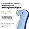 Pet Teezer De-Shedding Dog Brush for Short Hair Breeds, Small, Navy & Blue view 2