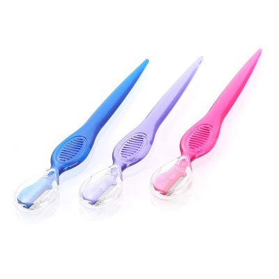 AKOAK 3 Pcs Safety Razor for Women's Face and Eyebrows, Portable, Used for Facial Hair Removal, Eyebrow Trimming and Other Cosmetic Tools