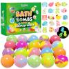 Bath Bombs for Kids with Surprise Toys Inside, 20 Pack Kids Bath Bombs with Glow in The Dark Toys, Natural Handmade Bubble Bath Fizzy Ball, Birthday Christmas Gift Set for Girls Boys view 1